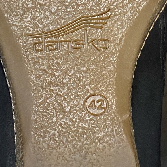 Dansko Black Leather Mary Jane Hidden Wedge Heels – Size 42 (US 11-11.5) - Picture 13 of 14